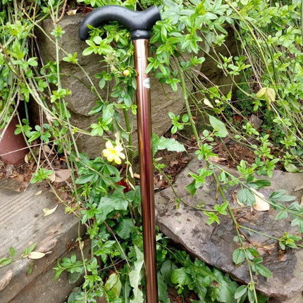 Metal WALKING STICK Travel Folding Cane Pole Compact Adjustable Lightweight New - Aimall