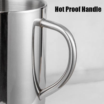2PCS 380ML Stainless Steel Double Wall Cup Mugs Drinking Coffee Camping Travel - Aimall