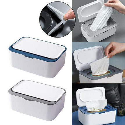 Mask Storage Case Tissue Box Wet Paper Holders Organiser Holder Covers Dispenser - Aimall