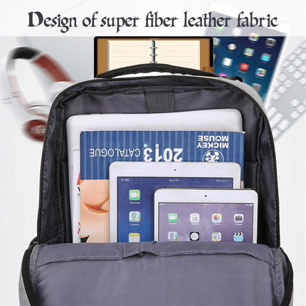 Men Women Canvas Waterproof Backpack Bag School Travel Laptop Bag Business Bag - Aimall
