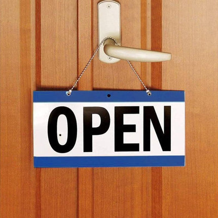 Open - Closed Will Return Sign Business Shop Door Restaurant Hand Crafted Clock - Aimall