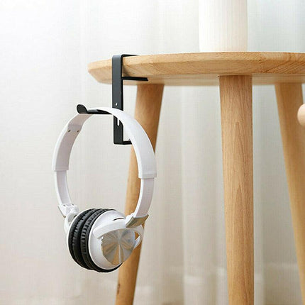 Metal Earphone Headset Desks Display Stand Hanger Holder Headphone Bracket Hook - Aimall