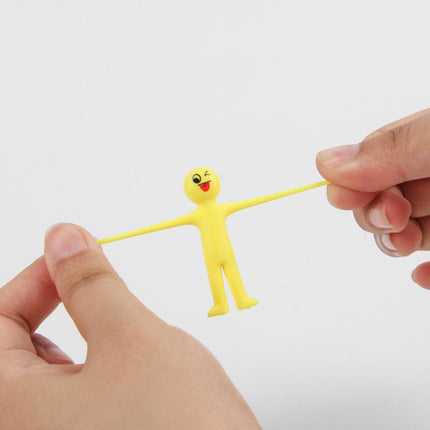 Stretchy Toys Smile Face Man Kids Birthday Party Decompression Anti Stress 12PCS - Aimall