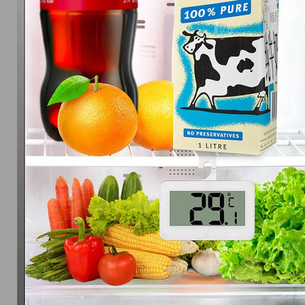 Digital Fridge / Freezer Thermometer -- Waterproof, LCD, Wireless & Hanging Hook - Aimall