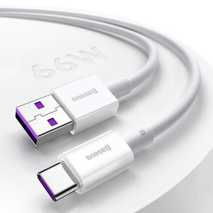 Baseus 66W USB to Type-C Fast Charging Cable Lead Wire Cord For Type-C Cable AU - Aimall
