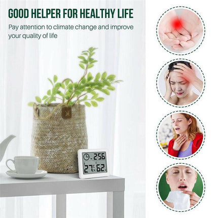 2021 Digital Thermometer Humidity Meter Room Temperature Indoor LCD Hygrometer - Aimall