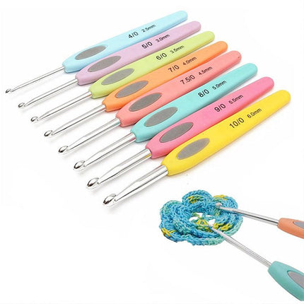 8x RSI Sewing Tool Crochet Hooks Kit Yarn Knitting Needles Ergonomic Grip Set AU - Aimall