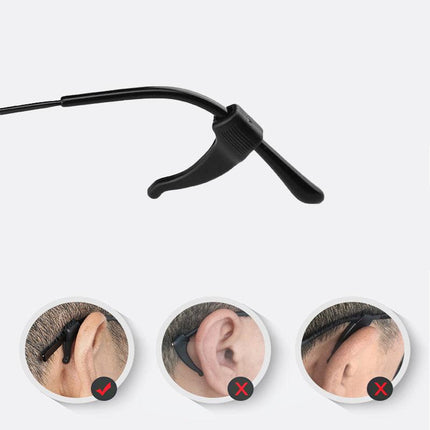 Anti-Slip Tip Ear Grip Silicone Hook Glasses Spectacle Holder Sports Temple AU - Aimall