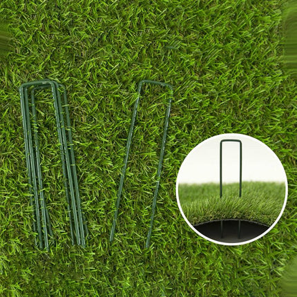 Marlow 50PCS Synthetic Artificial Grass Turf Pins Pegs U Fastening Lawn Weed Mat - Aimall