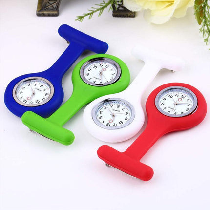 1×Silicone Nurse Brooch Tunic Fob Watch Nursing Nurses Pendant Pocket Watch AU - Aimall