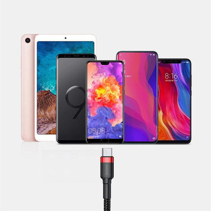 Baseus USB to Type C Charger Cable 3A Fast Charging Lead Data Cord for Huawei AU - Aimall