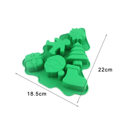 Christmas Tree Cake Mold Silicone Fondant Decor Candy Chocolate Baking Tools BS - Aimall