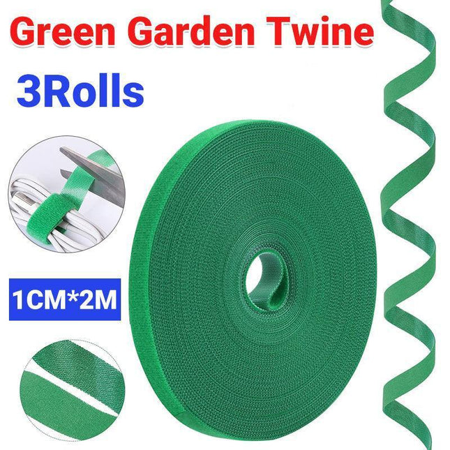3 Rolls Nylon Tie Tape Plant Ties Supports Bamboo Cane Wrap Support Garden AU - Aimall