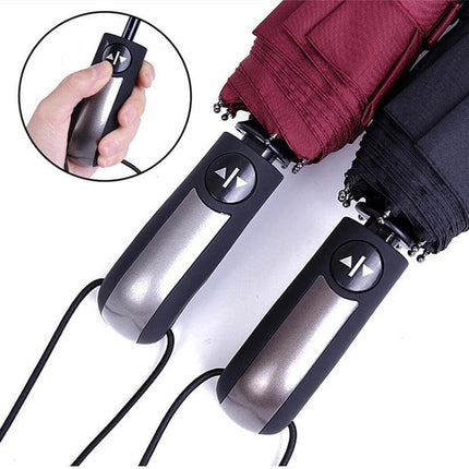 Automatic Umbrella Auto Open Close Compact Folding Anti Rain Windproof 10Ribs AU - Aimall