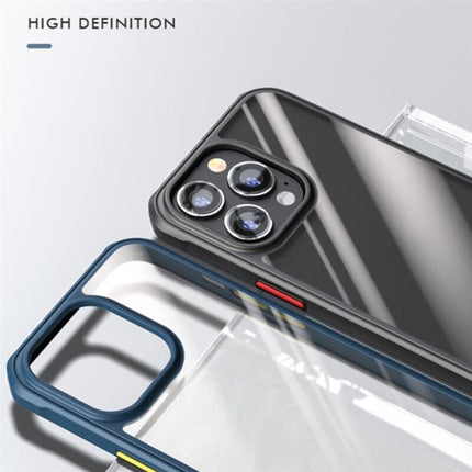 Shockproof Clear Bumper Case For iPhone 13 Pro Max Phone Back Cover Protective - Aimall