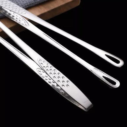 24/28CM Stainless Steel Kitchen Grill Straight Tweezers BBQ Food Tongs Tools AU - Aimall