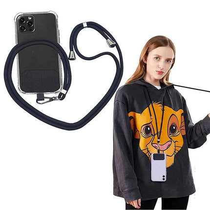 Universal Mobile Phone Lanyard Adjustable Hanging Neck Strap With Patch Fashion - Aimall