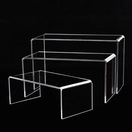 3Pcs Transparent Acrylic Shoes Display Stand Jewellery Rack Organiser AU Stock - Aimall