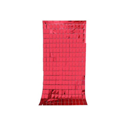 Rectangle Tinsel Curtain Shimmer Wall Backdrop 2m Length Party Decoration Sequin - Aimall