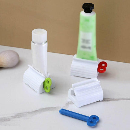3x Toothpaste Squeezer Bathroom Tube Easy Stand Dispenser Rolling Holder Seat AU - Aimall