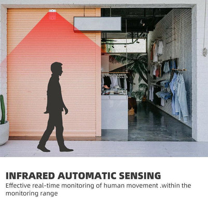 RESTAURANT SHOP DOOR ENTRY WIRELESS PIR MOTION SENSOR DOOR CHIME DOOR BELL ALARM - Aimall