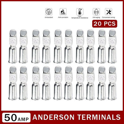 20 x Anderson Plug contacts pins lugs terminals for 50 amp connectors 6AWG AU - Aimall