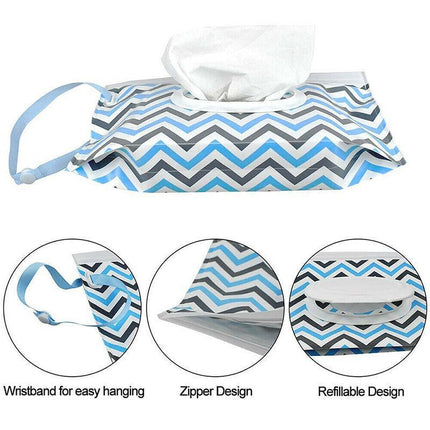 1/2/4x Dispenser Travel Wet Wipe Bag Pouch Baby Care Portable Tissue Case Holder - Aimall