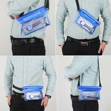 Waterproof Underwater Waist Belt Bum Bag Beach Swimming Boating Dry Phone Pouch - Aimall