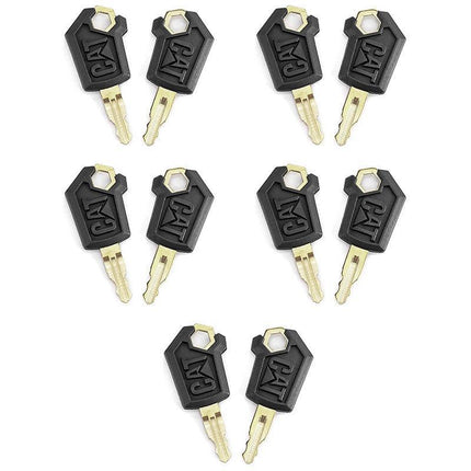 10Pcs CAT 5P8500 Heavy Equipment keys Caterpillar excavator ignition key - Aimall