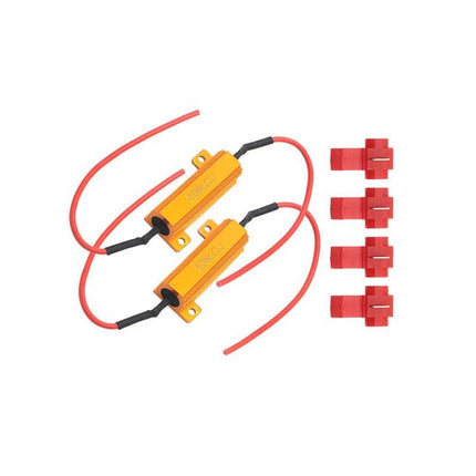 4X 50W LED LOAD RESISTOR 12V LIGHTS FRONT REAR INDICATOR HYPER FLASH CAR 4WD UTE - Aimall