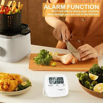 Magnetic Digital Kitchen Cooking Timer 99 Minute Egg Count Down with LCD Display - Aimall