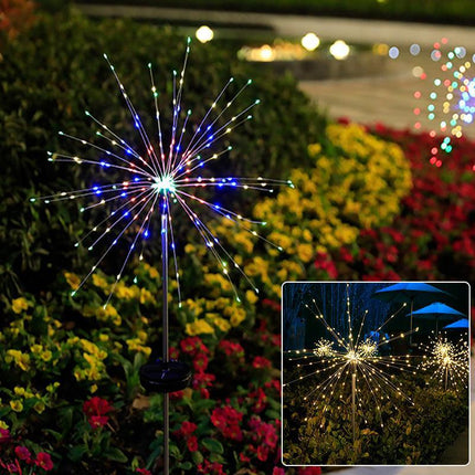 2X Fireworks LED Fairy String Lights Starburst Solar Xmas Garden Night Lamp AU - Aimall