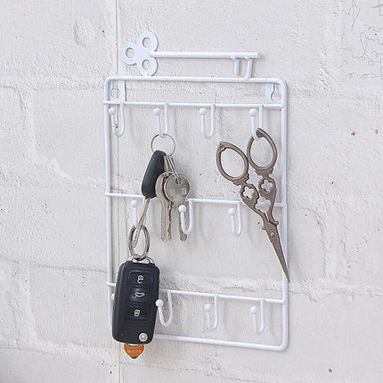 Door Back Organizer Key Holder Hanging Wall Mounted Hanger Hooks Storage Rack AU - Aimall