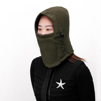 THERMAL FLEECE BALACLAVA Ski Snowboard Motorbike Face Mask Hood Hat Beanie Warm - Aimall