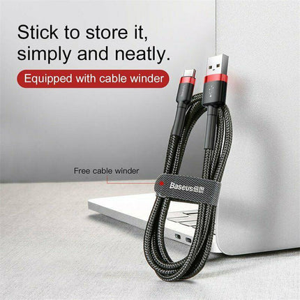 Baseus USB to Type C Charger Cable 3A Fast Charging Lead Data Cord for Huawei AU - Aimall