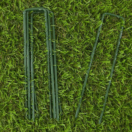 Marlow 50PCS Synthetic Artificial Grass Turf Pins Pegs U Fastening Lawn Weed Mat - Aimall