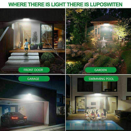 118 LED Solar Motion Sensor Light Security Outdoor Lamp Floodlight Garden IP65 - Aimall