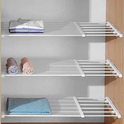 12 Sizes Adjustable Rack Hanger Rod Shelf Closet Kitchen Organiser Separator AU - Aimall