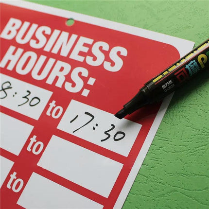 Business Hours Open Close Sign Clock Office Business Shop Door Restaurant Window - Aimall