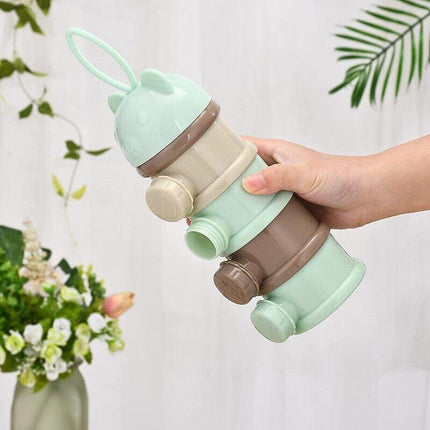4 Layers Baby Milk Powder Feeding Case Box Formula Dispenser Food Container - Aimall