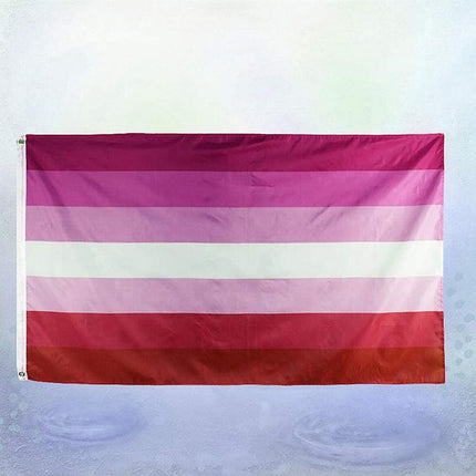 150x90CM Lesbian Flag Rainbow Pride LGBT Mardi Gras Party Outdoor Heavy Duty New - Aimall