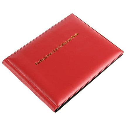 240 Coins Holder Collection Storage Collecting Penny Pocket Album Book RED AUS - Aimall