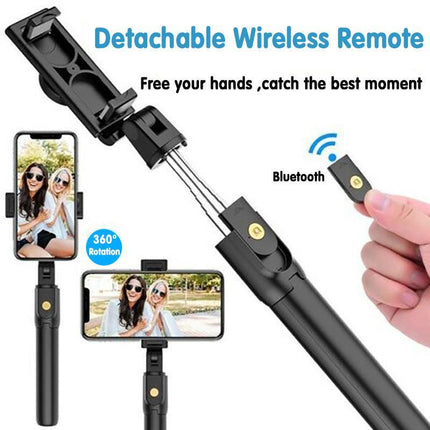 6 In 1 Wireless Bluetooth Selfie Stick Tripod Real-Time Broadcast Remote Control - Aimall