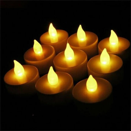 24Pcs LED Tea Light Tealight Flameless Candles Wedding Party Decor Battery AU - Aimall