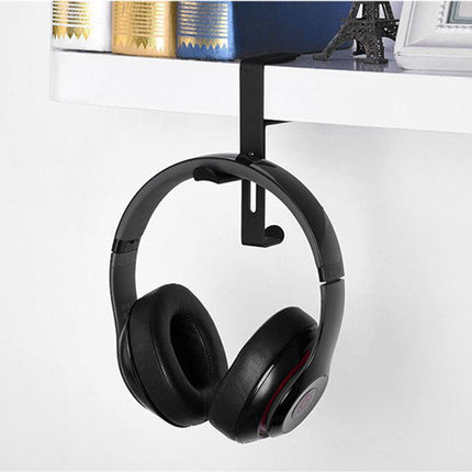 Metal Earphone Headset Desks Display Stand Hanger Holder Headphone Bracket Hook - Aimall
