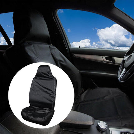 PAIR THROW OVER STYLE CAR FRONT SEAT COVERS SEAT PROTECTOR WATERPROOF UNIVERSAL - Aimall