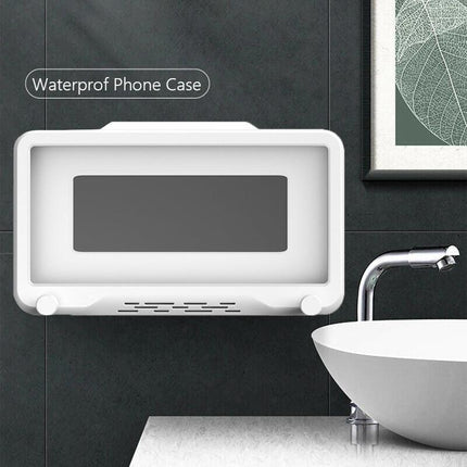 Universal Waterproof Phone Case Bathroom Shower Phone Holder Wall Mounted AU - Aimall