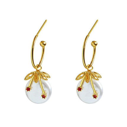 Silver Women Earrings Stud Crystal Cubic Zircon Dangle Wedding Gift AU Stock - Aimall