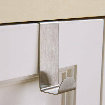 4x/6x Over Door Hooks Hanger Holder Stainless Steel Cabinet Organizer Clothes AU - Aimall