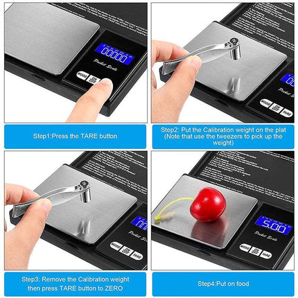 Electronic Pocket Mini Digital Gold Jewellery Weighing Scales 0.1 to1000 Gram AU - Aimall